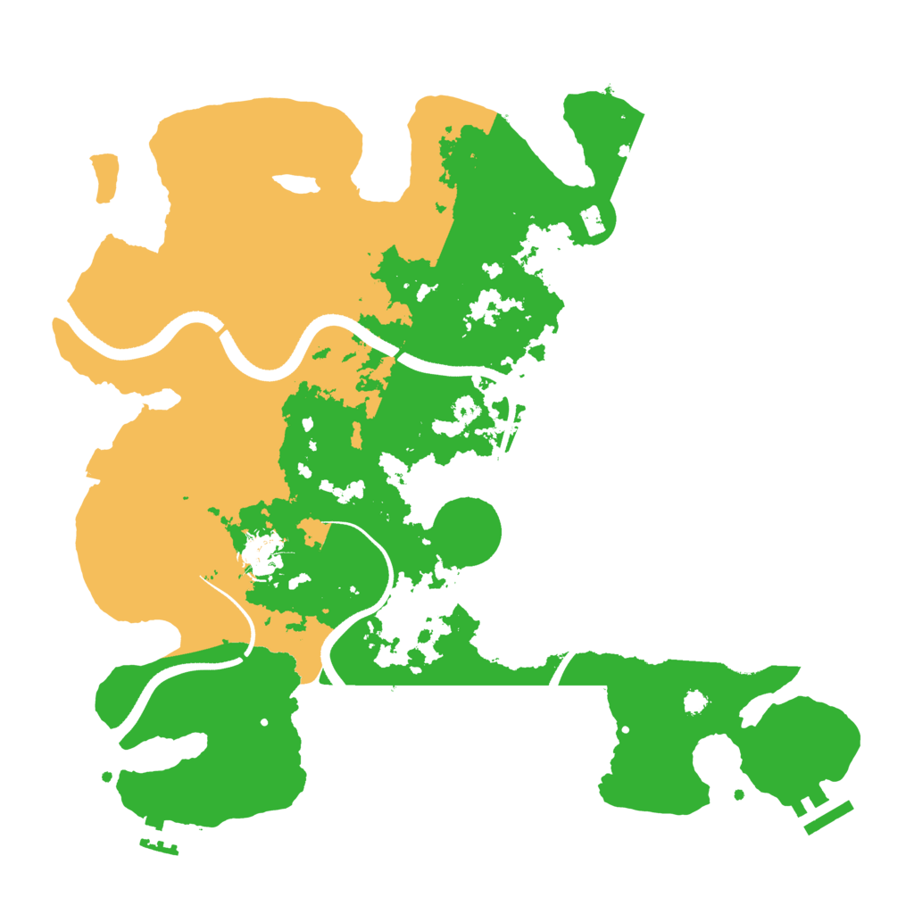 Biome Rust Map: Procedural Map, Size: 3500, Seed: 1829161776