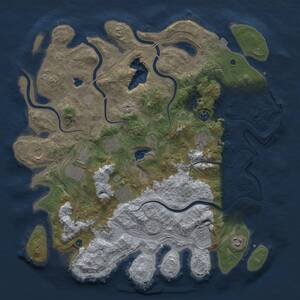 Thumbnail Rust Map: Procedural Map, Size: 4250, Seed: 1872306721, 14 Monuments