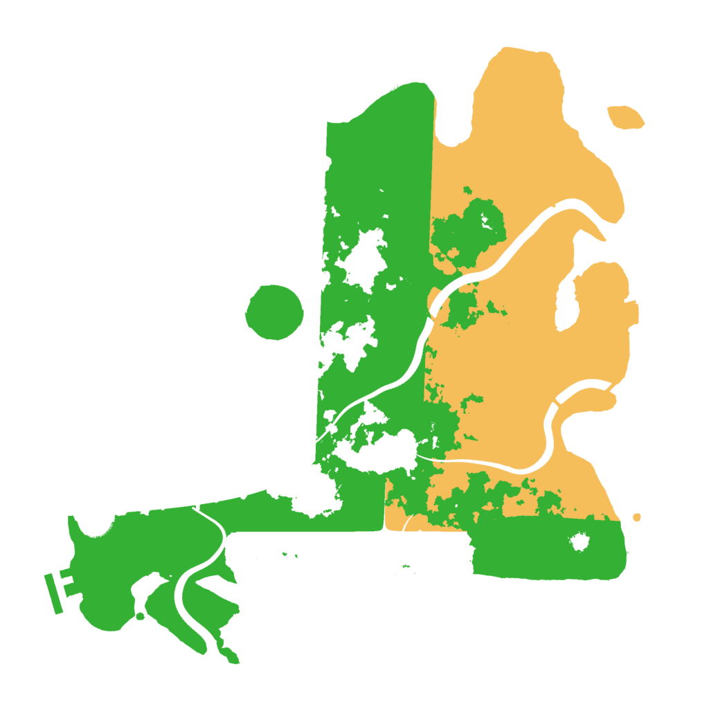 Biome Rust Map: Procedural Map, Size: 3500, Seed: 1961688194