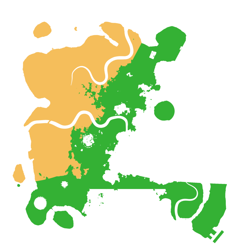 Biome Rust Map: Procedural Map, Size: 3500, Seed: 26091685