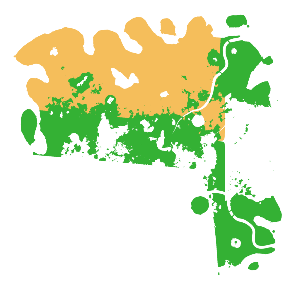 Biome Rust Map: Procedural Map, Size: 4600, Seed: 2032876311