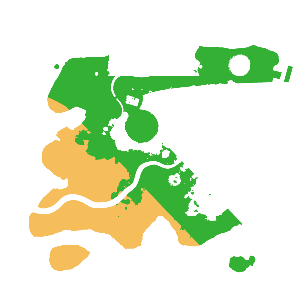 Biome Rust Map: Procedural Map, Size: 2500, Seed: 562292171