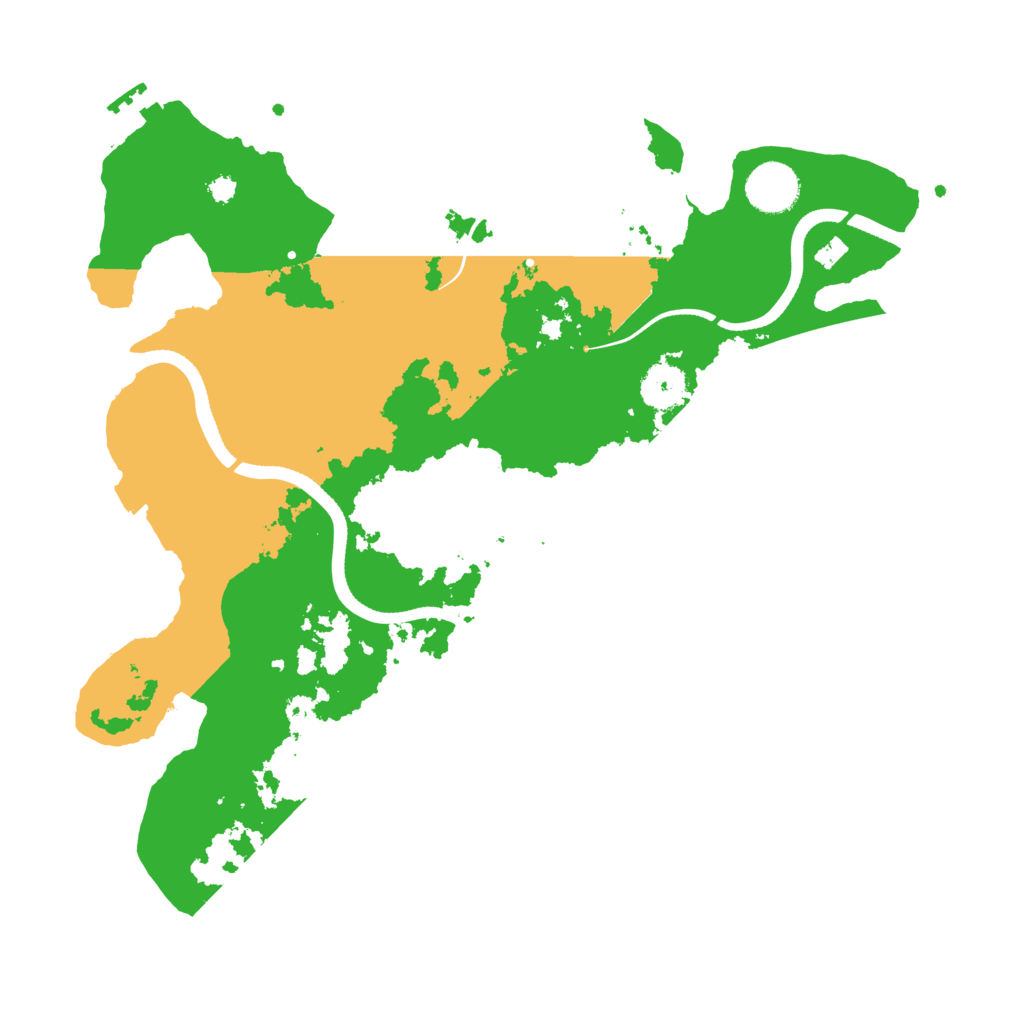 Biome Rust Map: Procedural Map, Size: 3500, Seed: 16189554