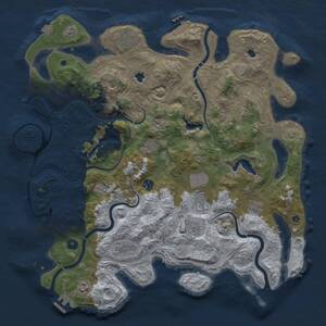 Thumbnail Rust Map: Procedural Map, Size: 4500, Seed: 541045361, 17 Monuments