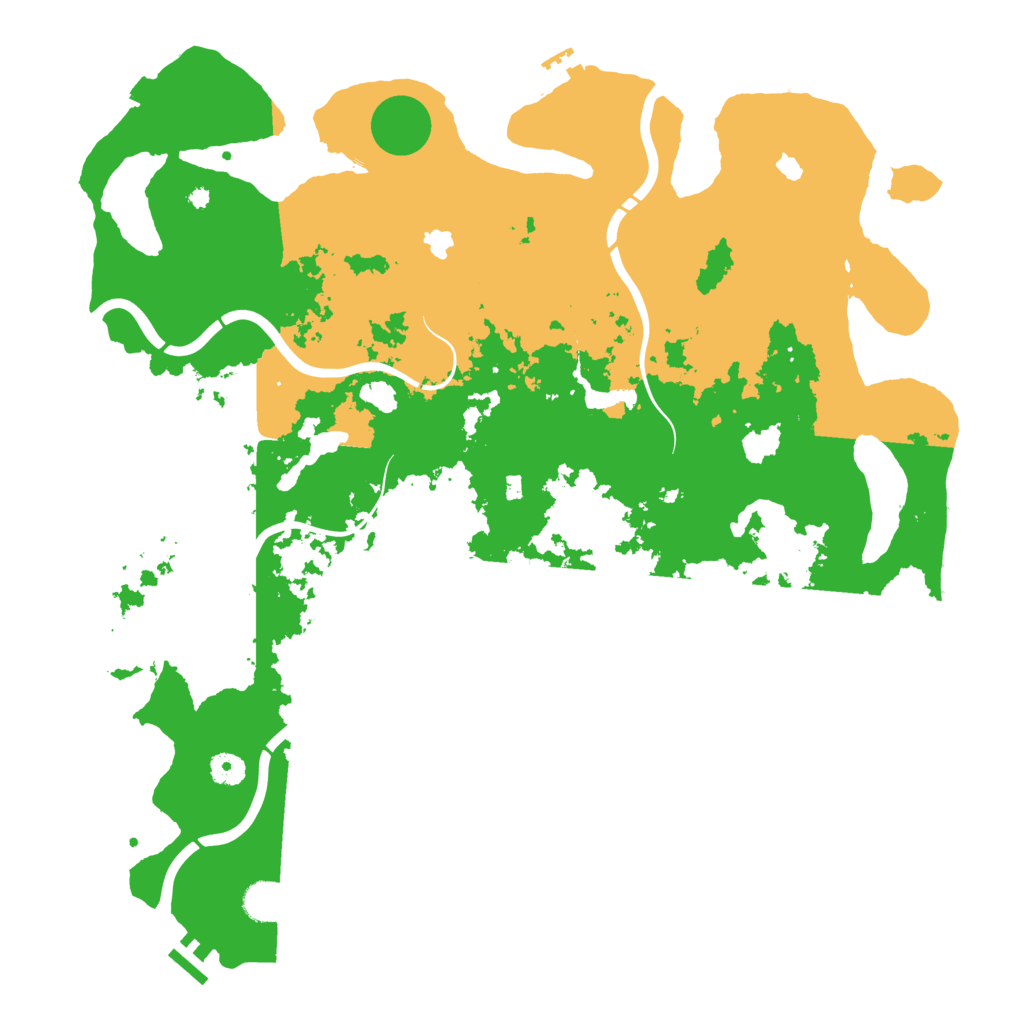 Biome Rust Map: Procedural Map, Size: 4500, Seed: 541045361