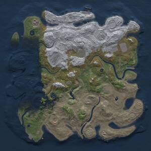 Thumbnail Rust Map: Procedural Map, Size: 4250, Seed: 55304618, 15 Monuments