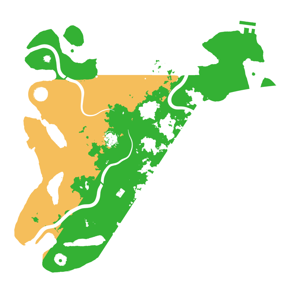Biome Rust Map: Procedural Map, Size: 3700, Seed: 913303196