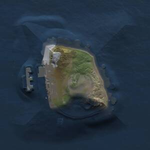 Thumbnail Rust Map: Procedural Map, Size: 1000, Seed: 1739805596, 2 Monuments