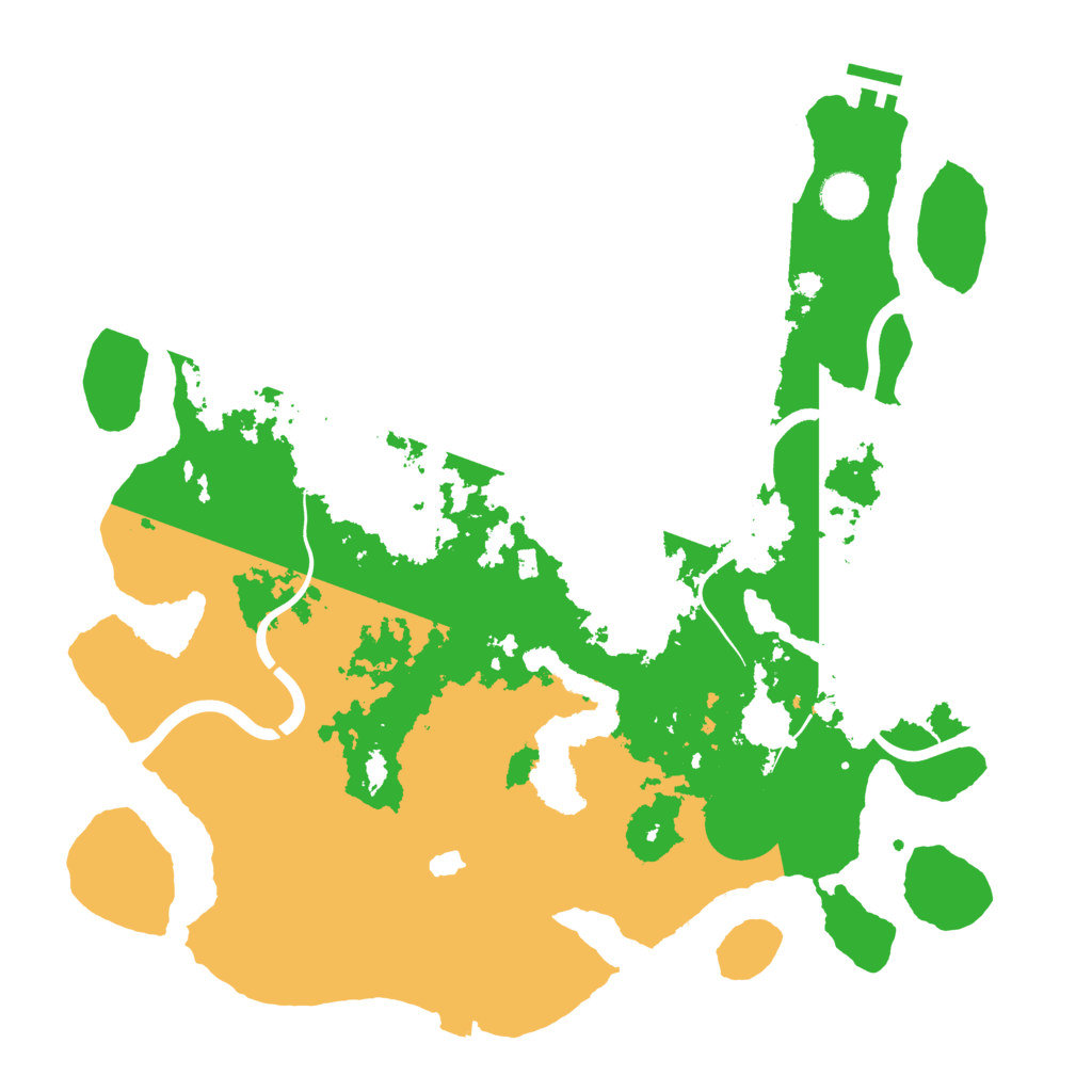 Biome Rust Map: Procedural Map, Size: 4000, Seed: 1234839908