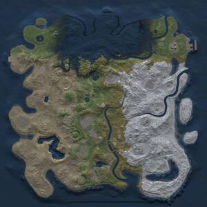 Thumbnail Rust Map: Procedural Map, Size: 4250, Seed: 165602814, 16 Monuments