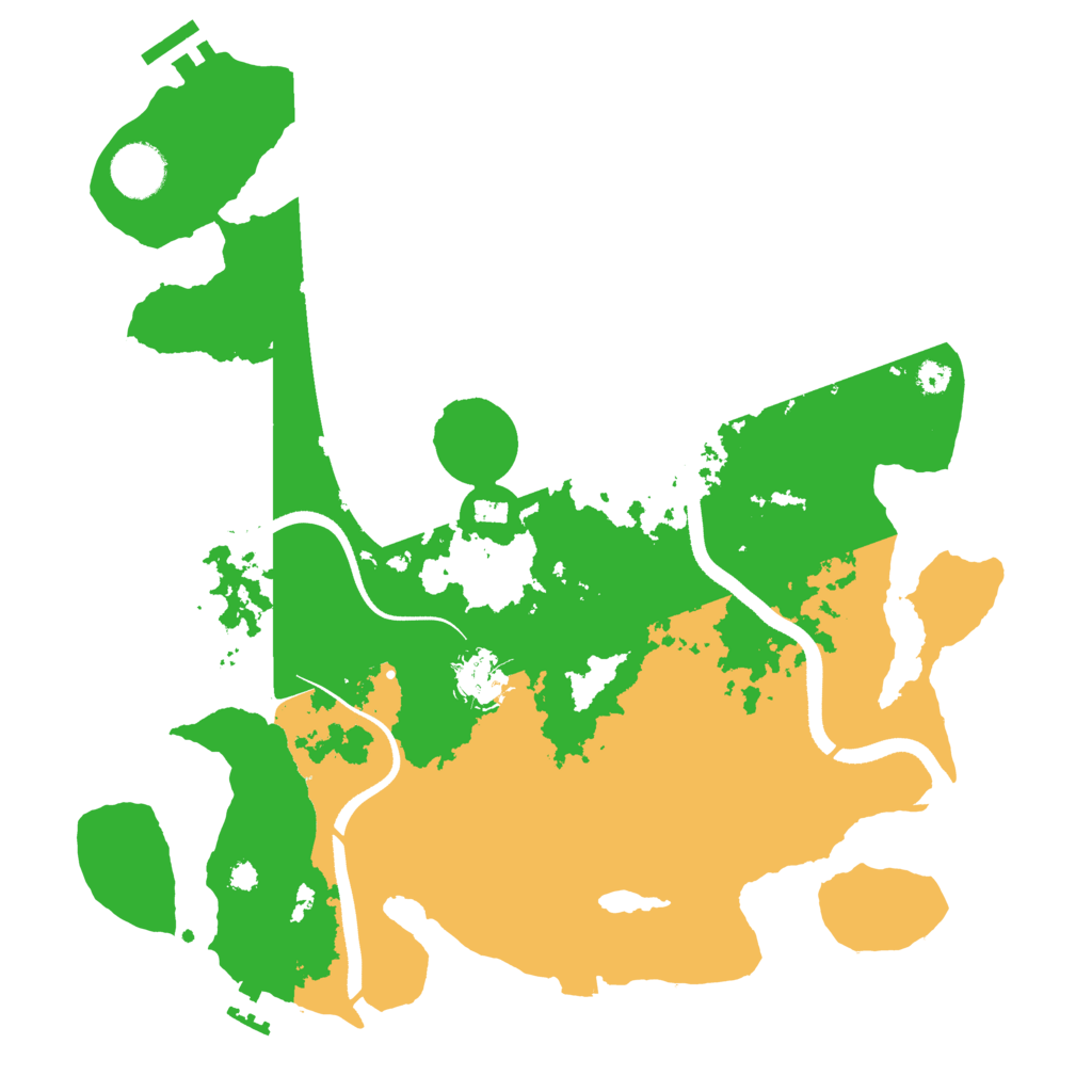 Biome Rust Map: Procedural Map, Size: 3500, Seed: 783602590