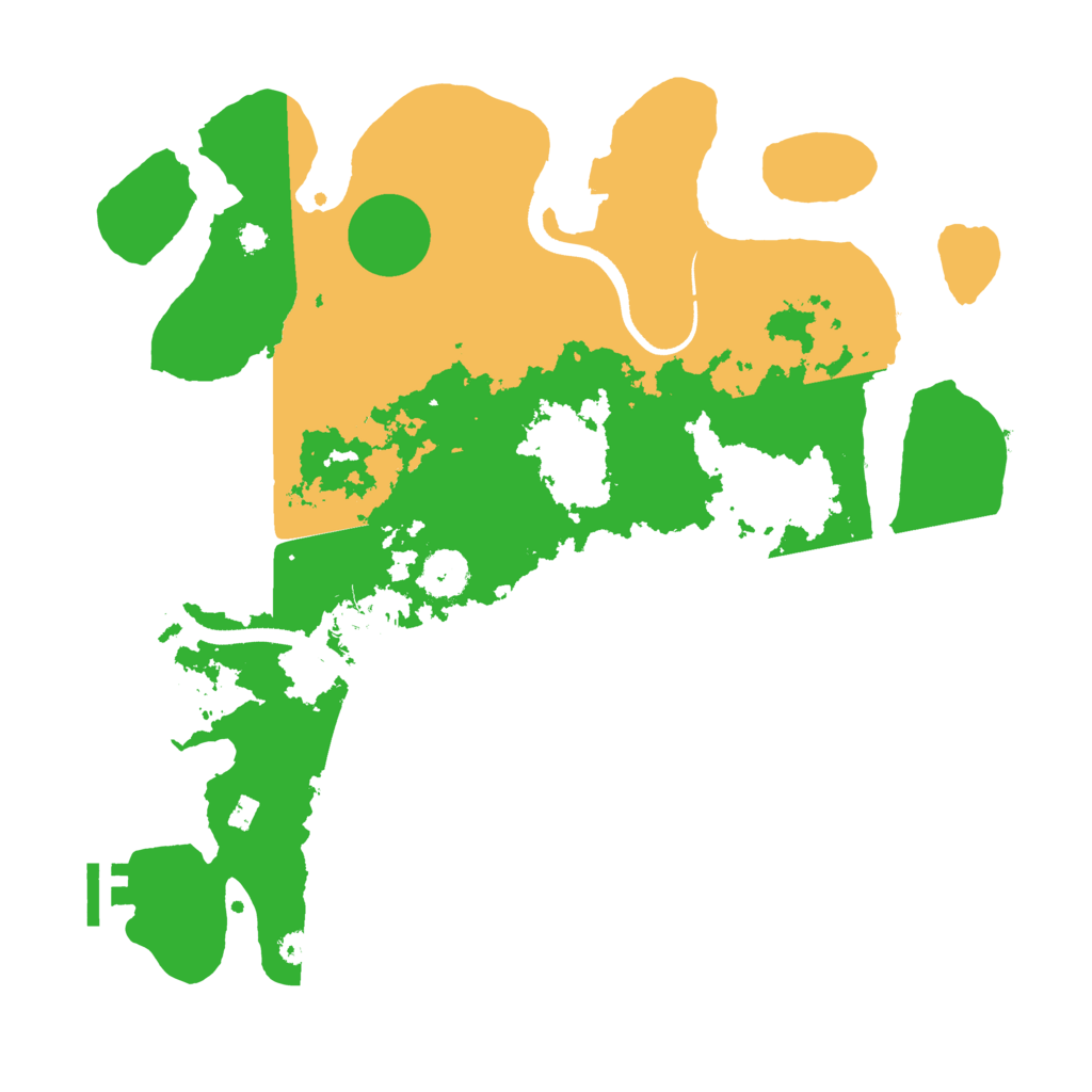 Biome Rust Map: Procedural Map, Size: 3500, Seed: 818868998