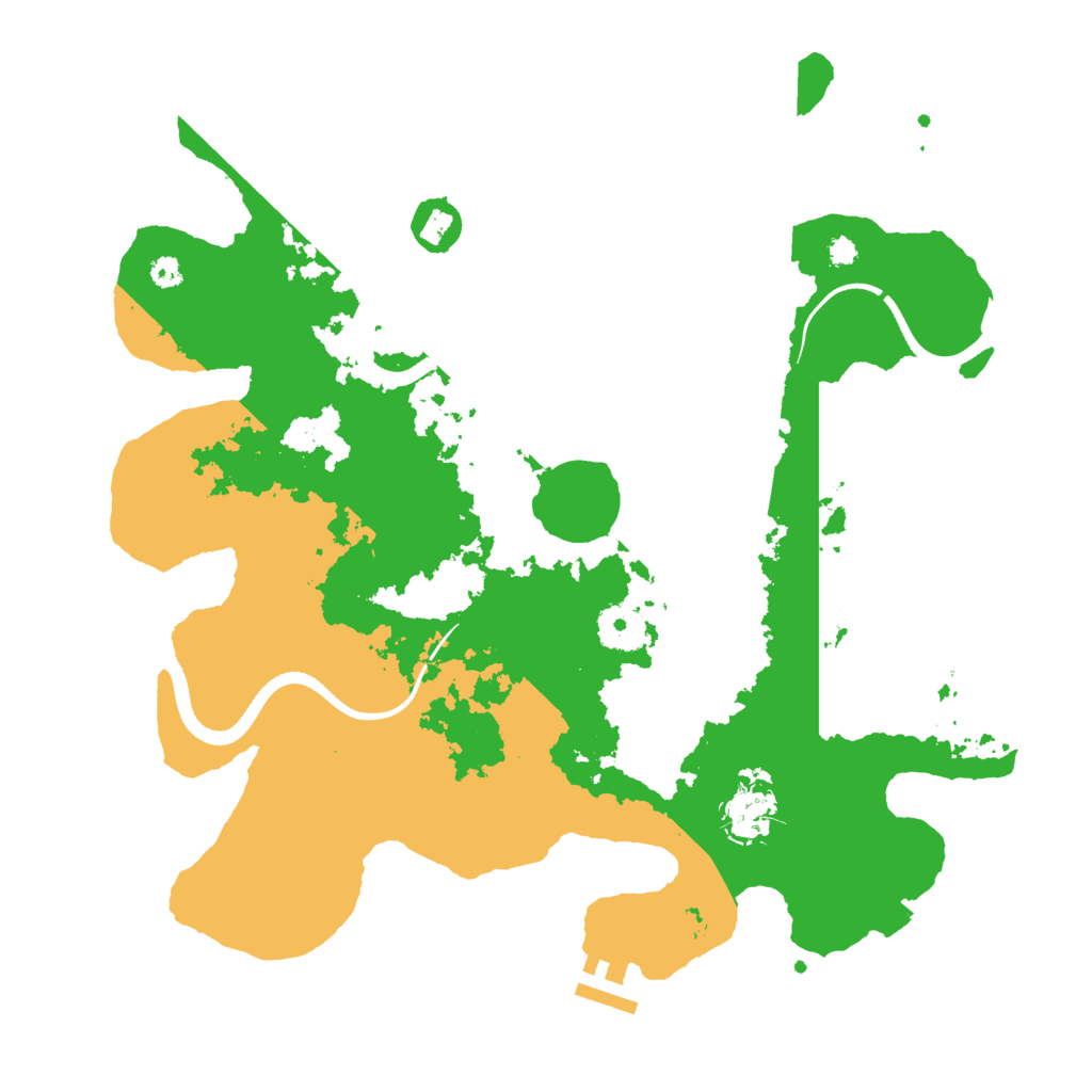 Biome Rust Map: Procedural Map, Size: 3500, Seed: 934101498