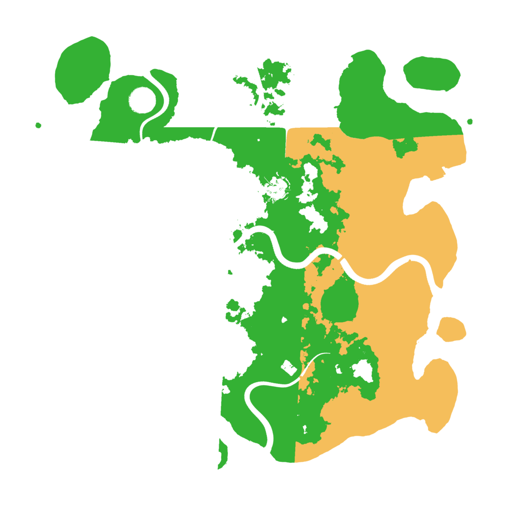 Biome Rust Map: Procedural Map, Size: 3600, Seed: 69629