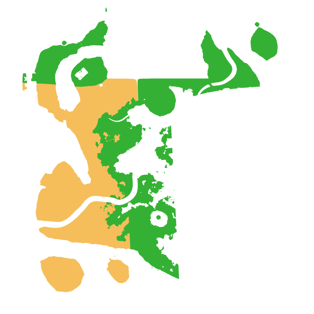 Biome Rust Map: Procedural Map, Size: 2800, Seed: 611127039