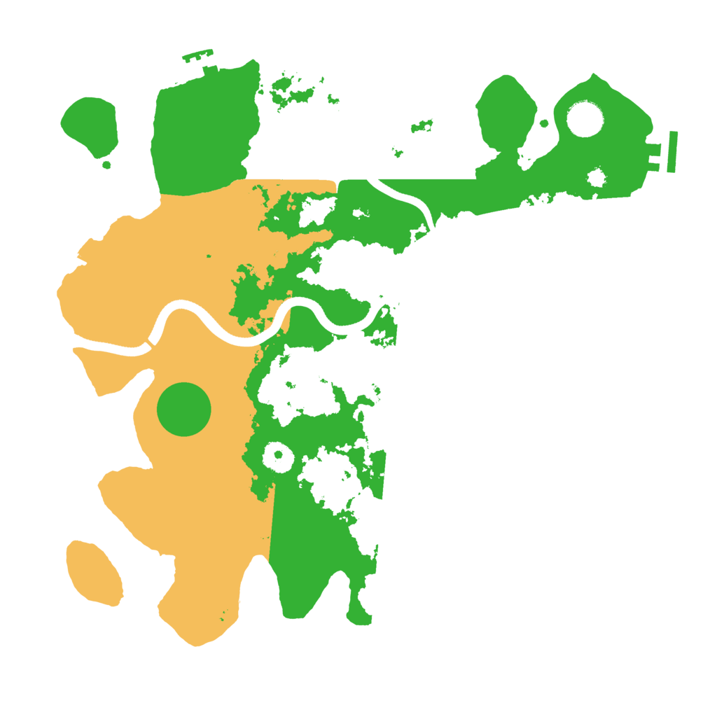 Biome Rust Map: Procedural Map, Size: 3500, Seed: 21760814