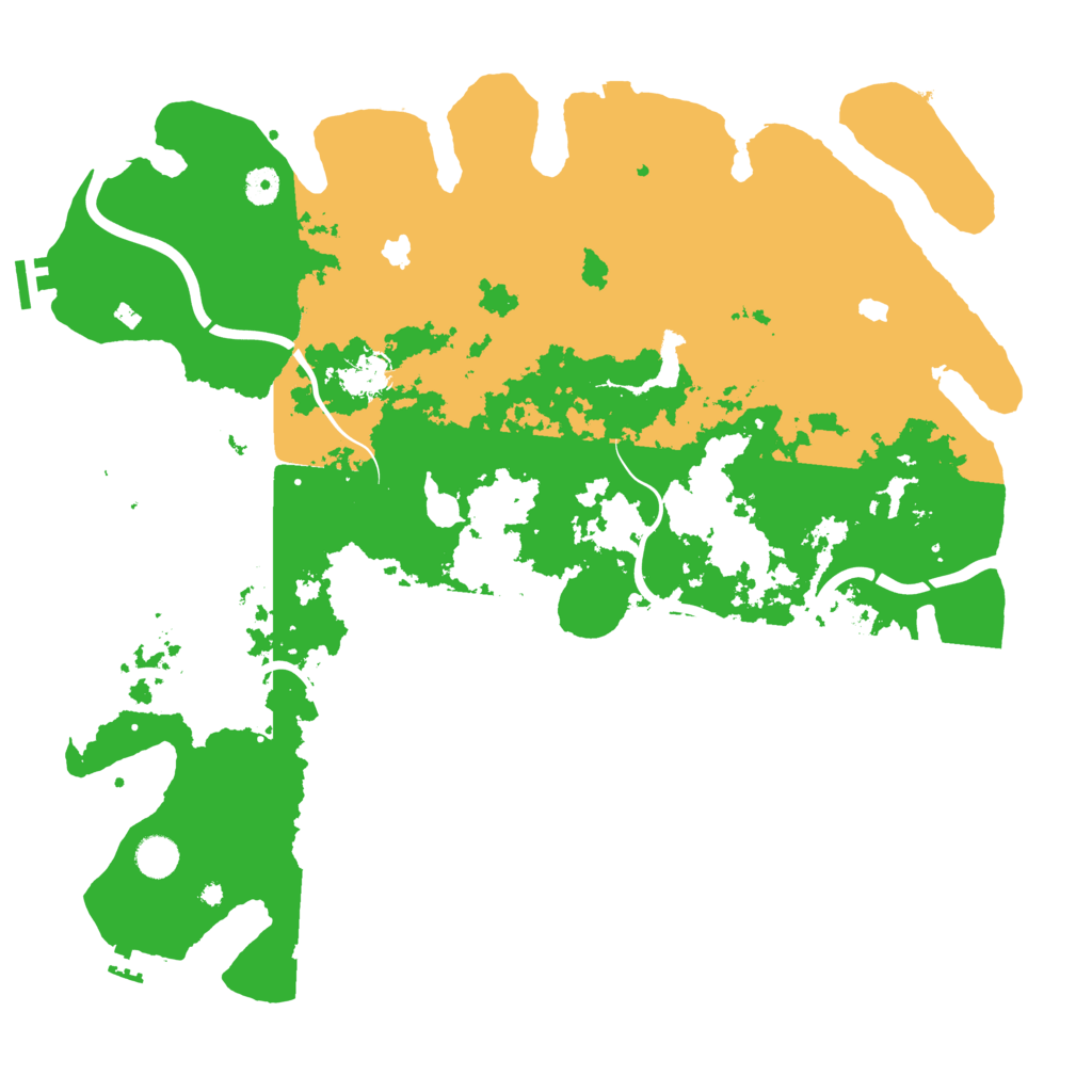 Biome Rust Map: Procedural Map, Size: 4500, Seed: 1060010182