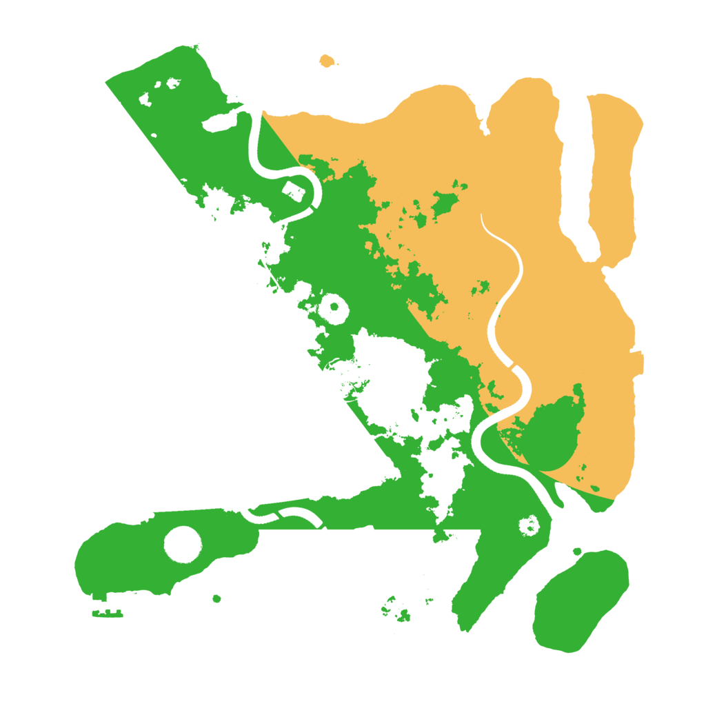 Biome Rust Map: Procedural Map, Size: 3500, Seed: 88844971
