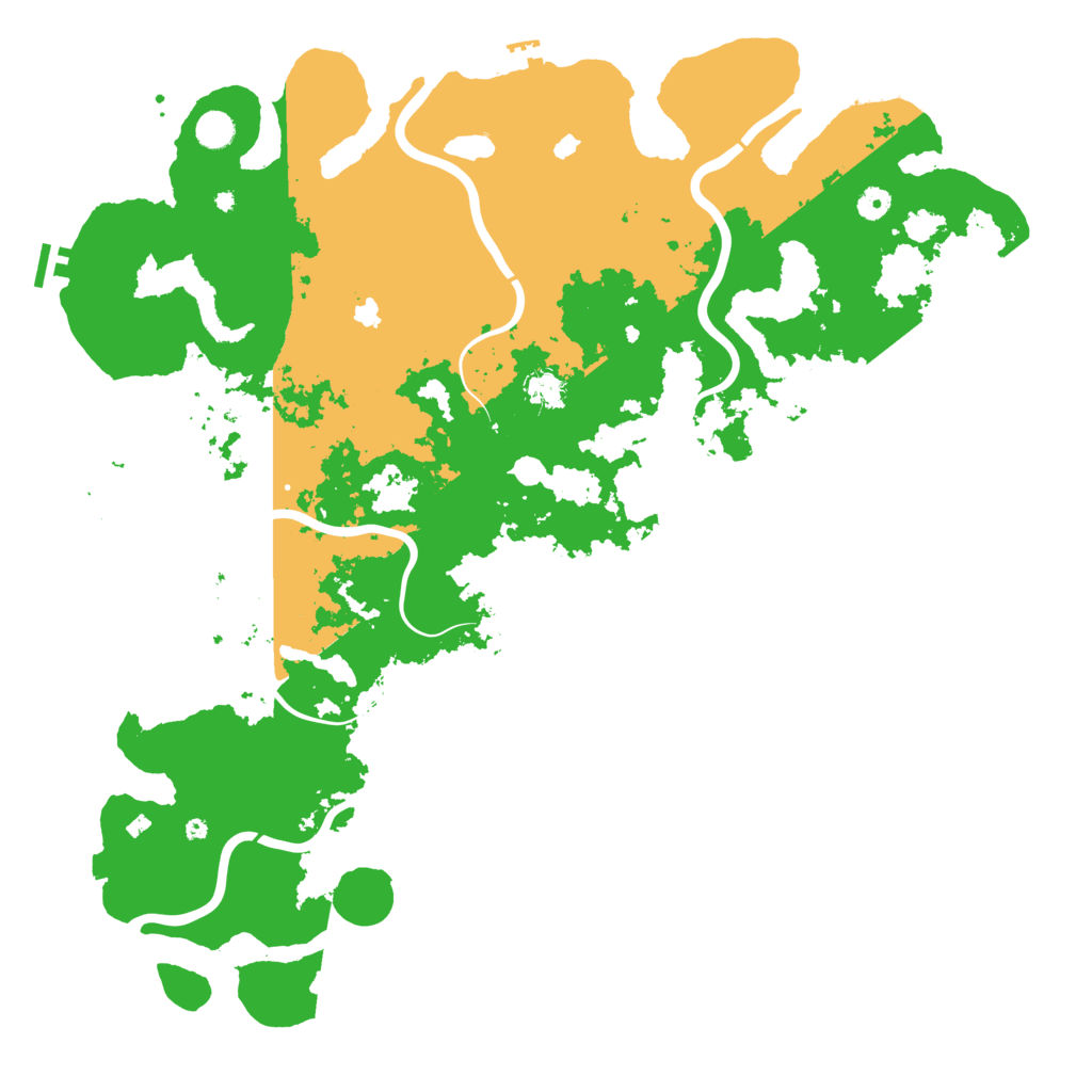 Biome Rust Map: Procedural Map, Size: 5000, Seed: 396934