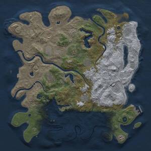 Thumbnail Rust Map: Procedural Map, Size: 4500, Seed: 829003596, 17 Monuments