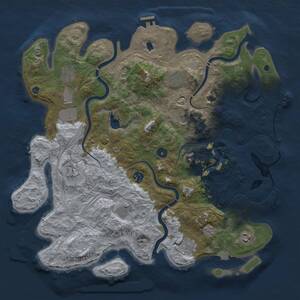 Thumbnail Rust Map: Procedural Map, Size: 4250, Seed: 249593, 18 Monuments