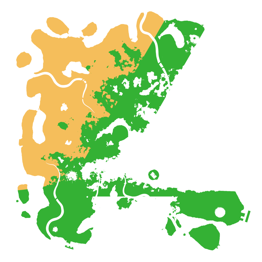 Biome Rust Map: Procedural Map, Size: 4500, Seed: 637469805