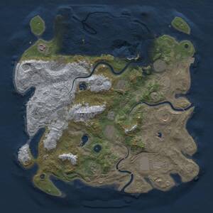 Thumbnail Rust Map: Procedural Map, Size: 4250, Seed: 79482914, 17 Monuments