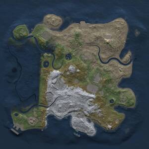 Thumbnail Rust Map: Procedural Map, Size: 3500, Seed: 45329036, 13 Monuments