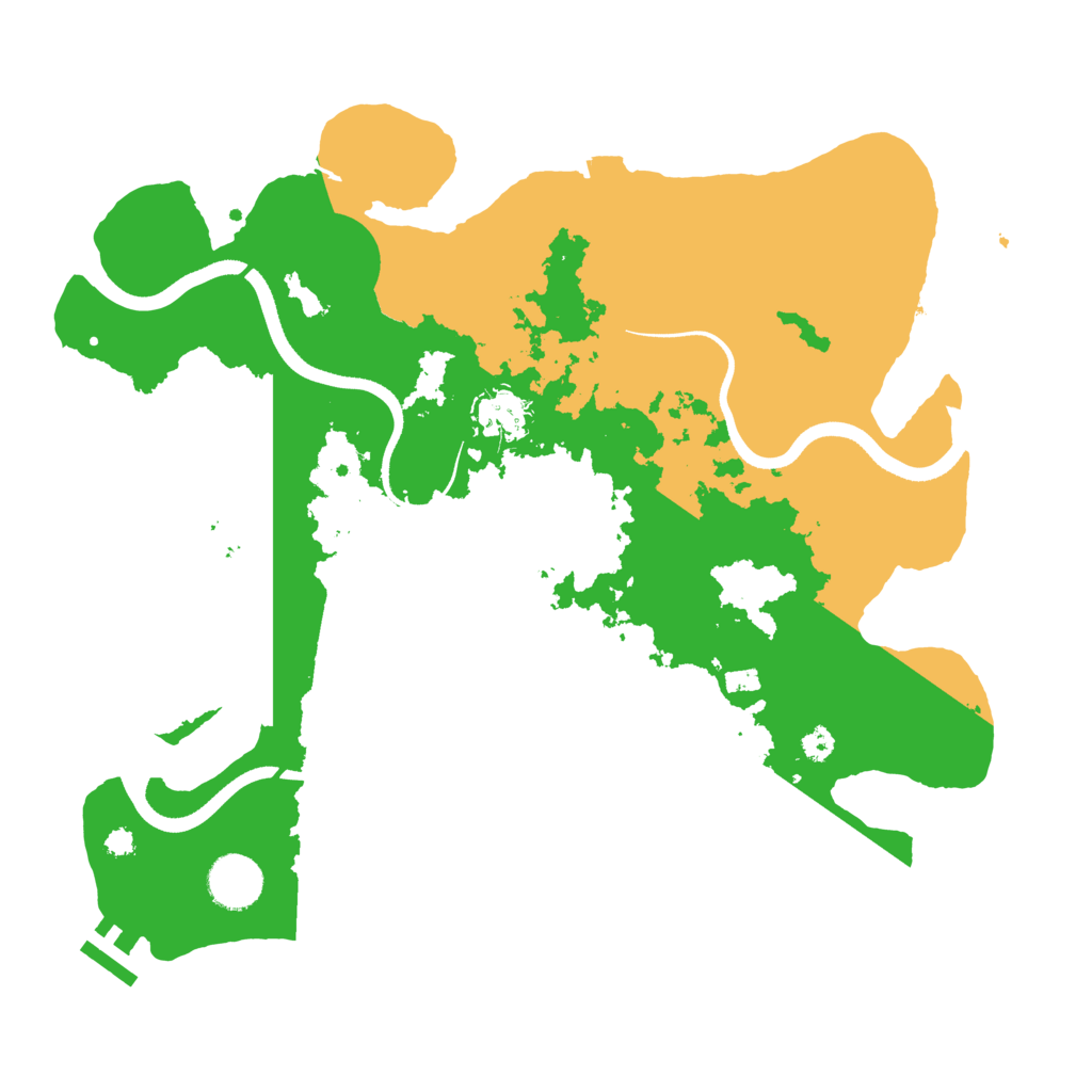 Biome Rust Map: Procedural Map, Size: 3500, Seed: 45329036