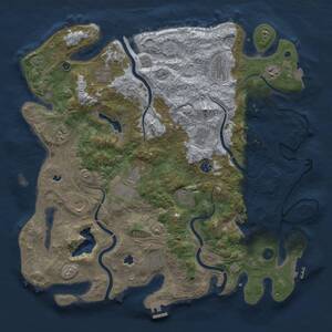 Thumbnail Rust Map: Procedural Map, Size: 4500, Seed: 1522700955, 17 Monuments