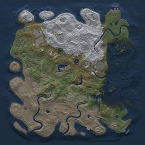Thumbnail Rust Map: Procedural Map, Size: 4500, Seed: 361598834, 17 Monuments
