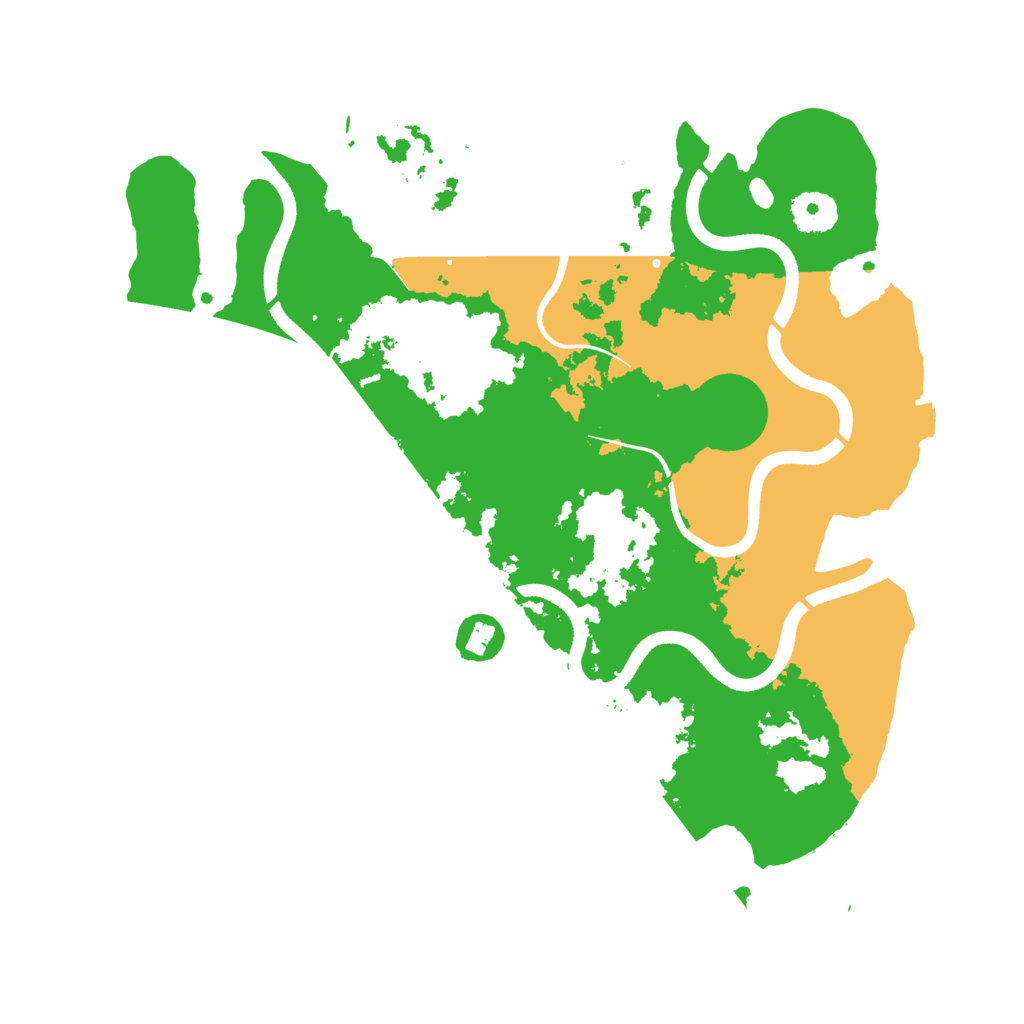 Biome Rust Map: Procedural Map, Size: 3500, Seed: 820215058