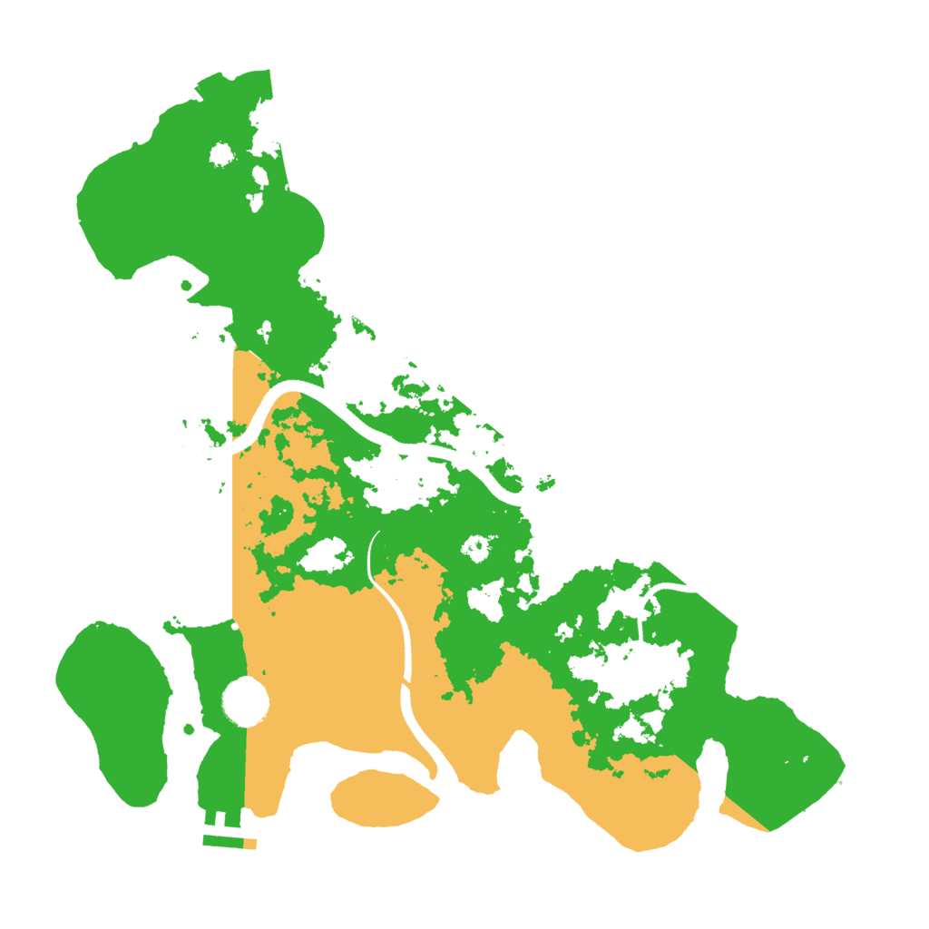 Biome Rust Map: Procedural Map, Size: 3500, Seed: 1249788537