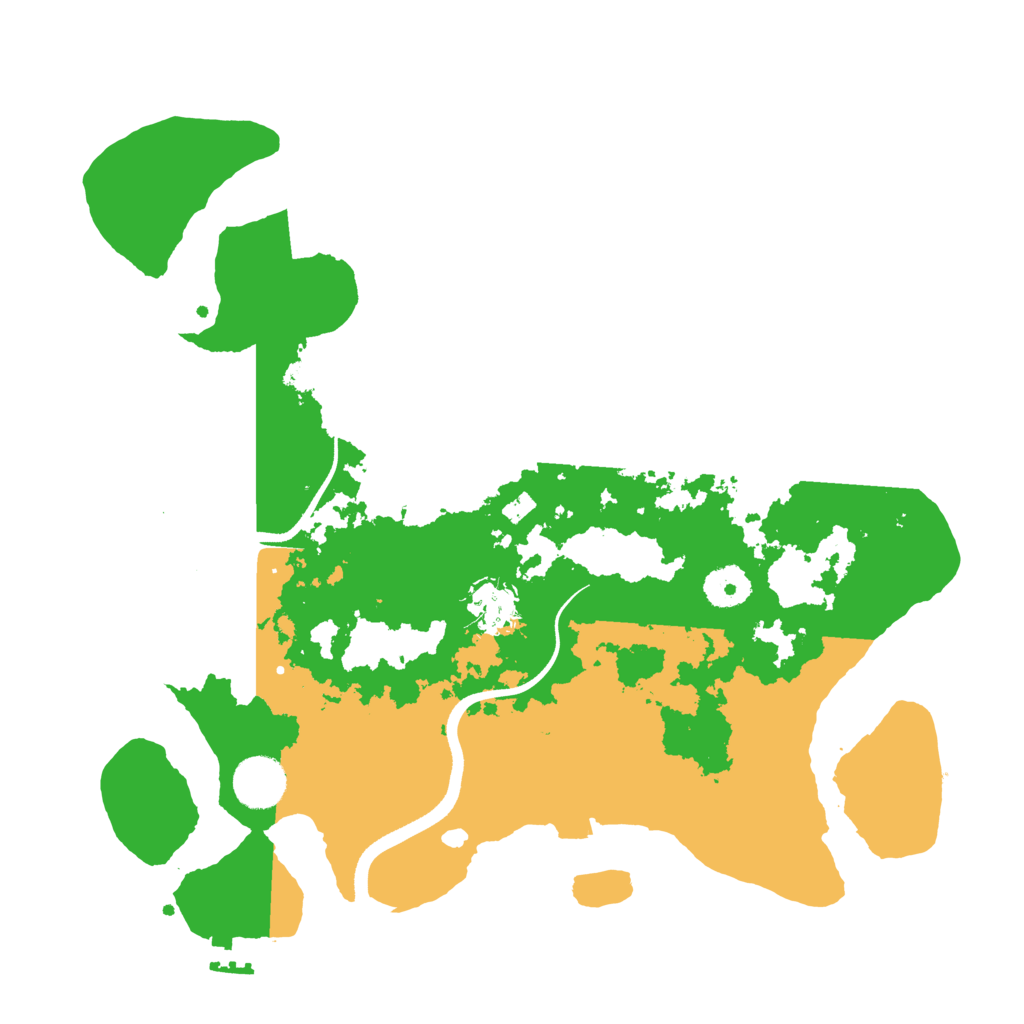 Biome Rust Map: Procedural Map, Size: 3500, Seed: 1711381