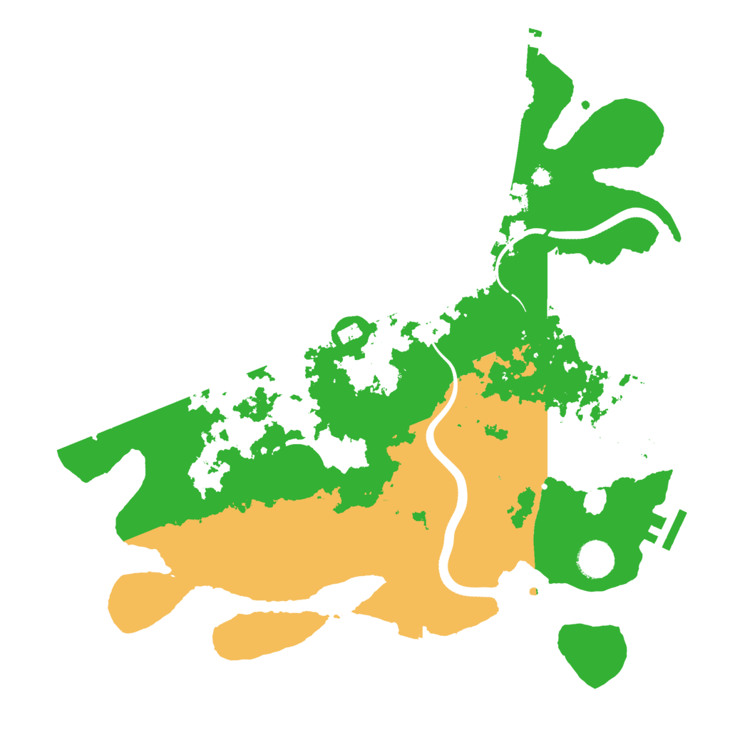 Biome Rust Map: Procedural Map, Size: 3500, Seed: 965766844