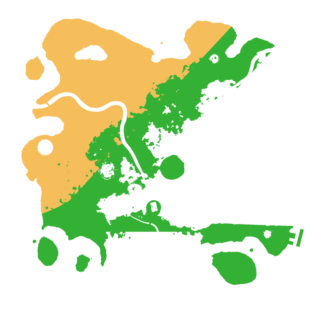 Biome Rust Map: Procedural Map, Size: 3500, Seed: 1583469883