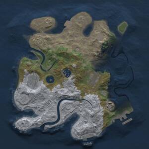 Thumbnail Rust Map: Procedural Map, Size: 2800, Seed: 1980826462, 11 Monuments