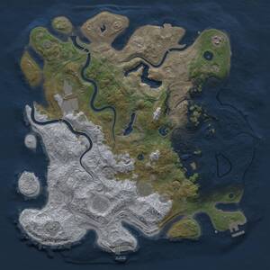 Thumbnail Rust Map: Procedural Map, Size: 4250, Seed: 1523656670, 13 Monuments