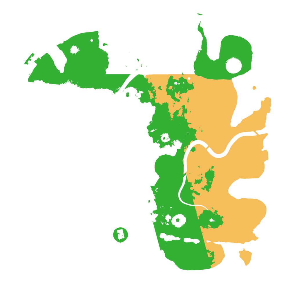 Biome Rust Map: Procedural Map, Size: 3333, Seed: 1666