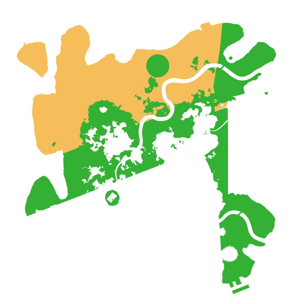 Biome Rust Map: Procedural Map, Size: 3500, Seed: 1115541050
