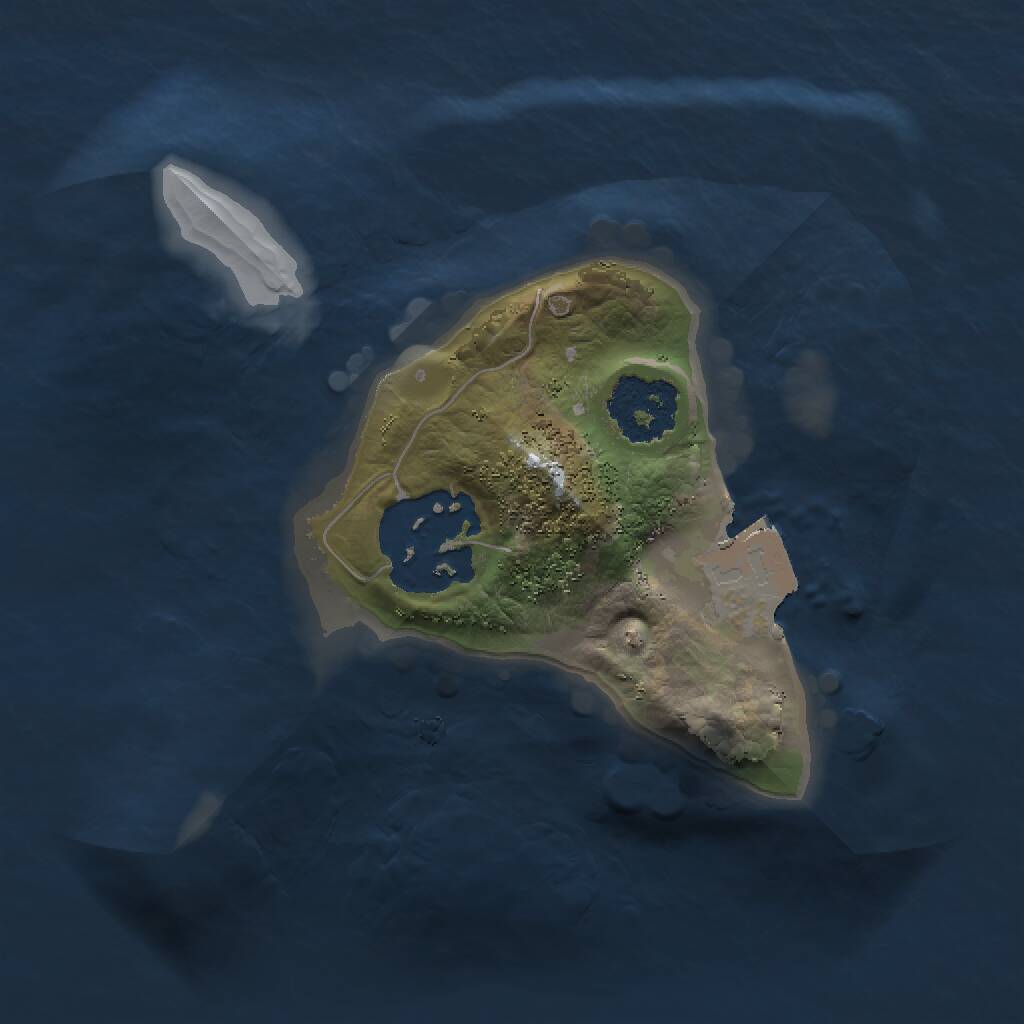 Rust Map: Procedural Map, Size: 1500, Seed: 61395391, 2 Monuments