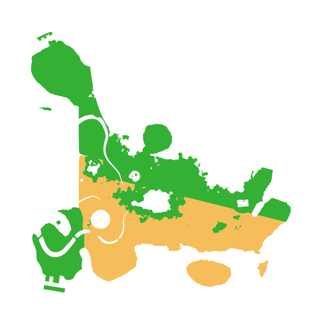 Biome Rust Map: Procedural Map, Size: 3000, Seed: 38248258