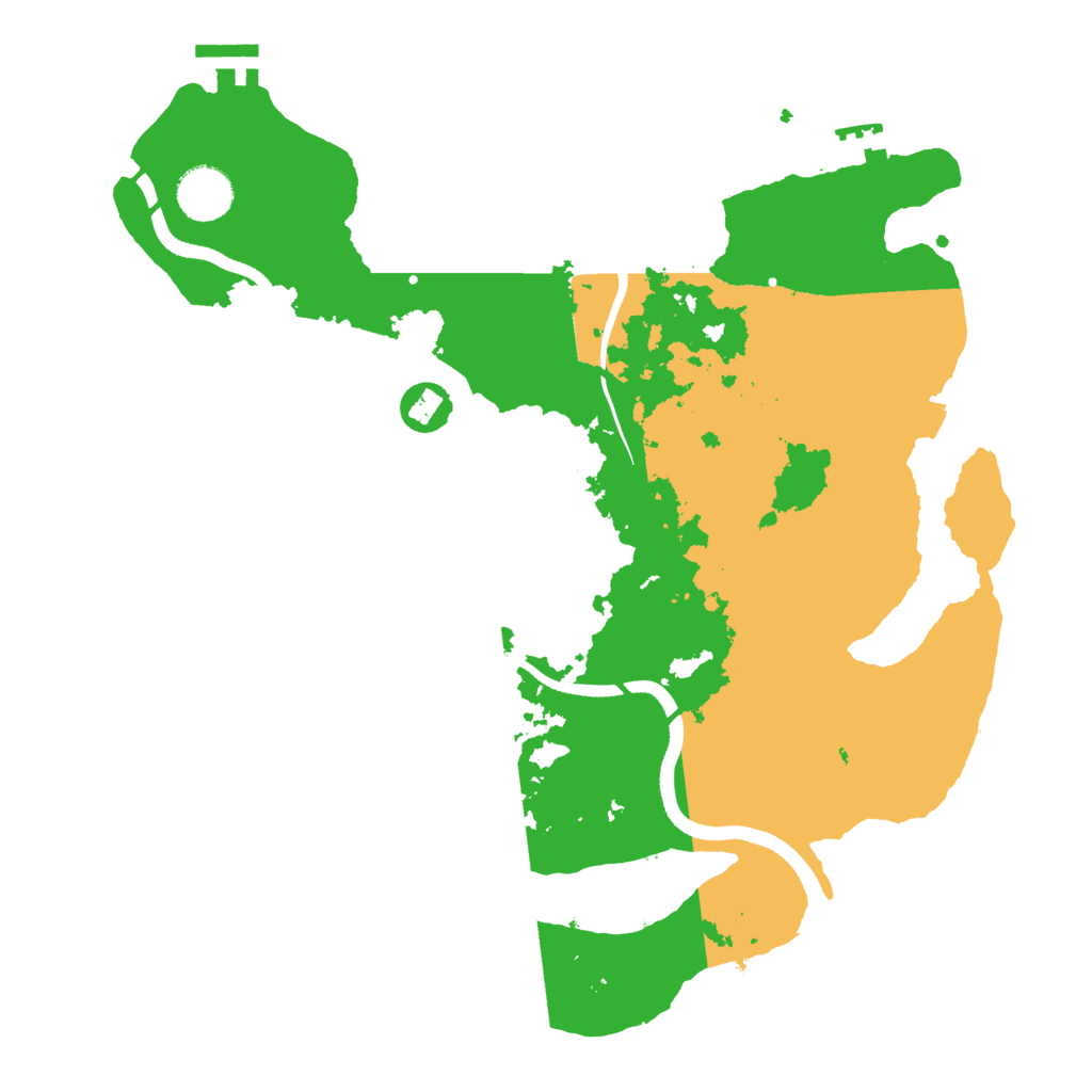 Biome Rust Map: Procedural Map, Size: 3500, Seed: 1203936673