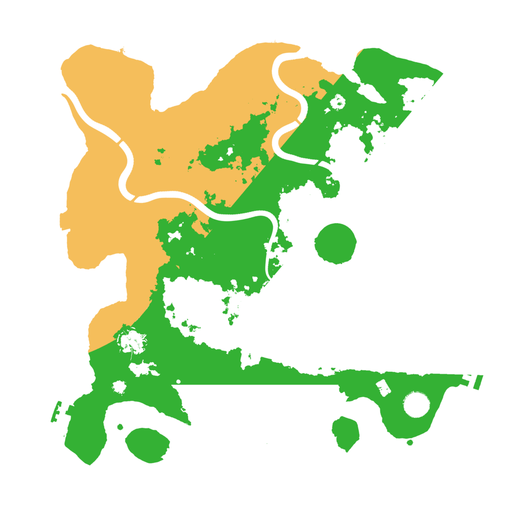 Biome Rust Map: Procedural Map, Size: 3500, Seed: 739006845