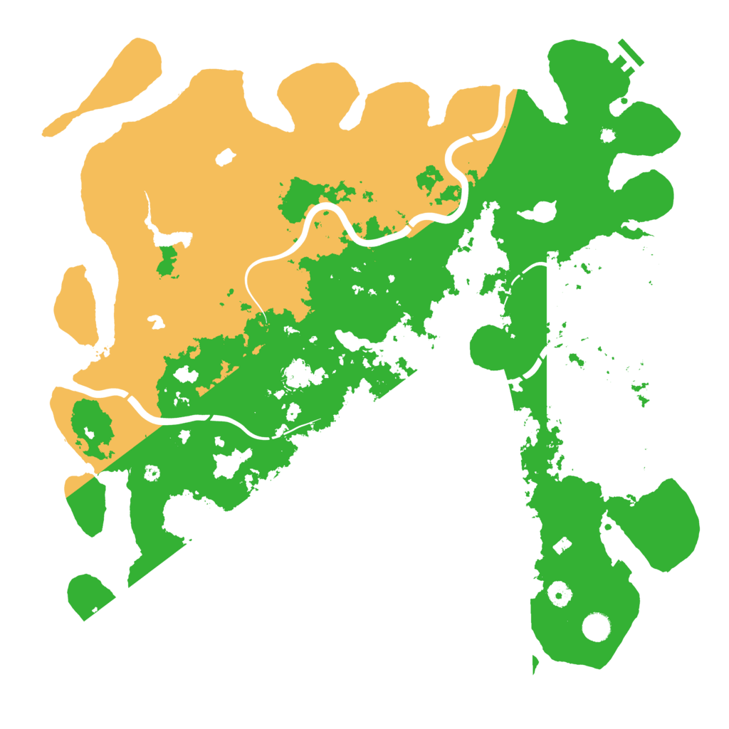 Biome Rust Map: Procedural Map, Size: 4500, Seed: 1456130011