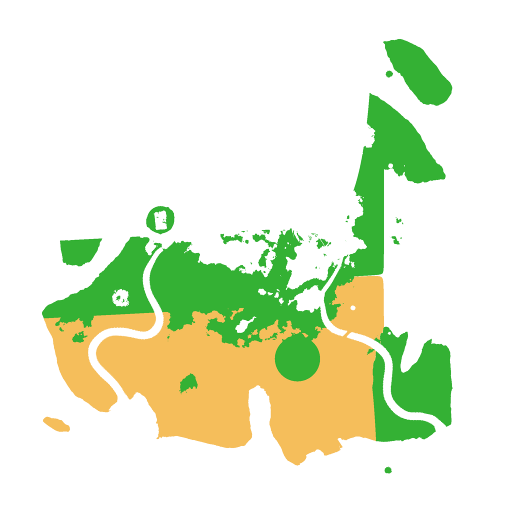 Biome Rust Map: Procedural Map, Size: 3000, Seed: 305598493