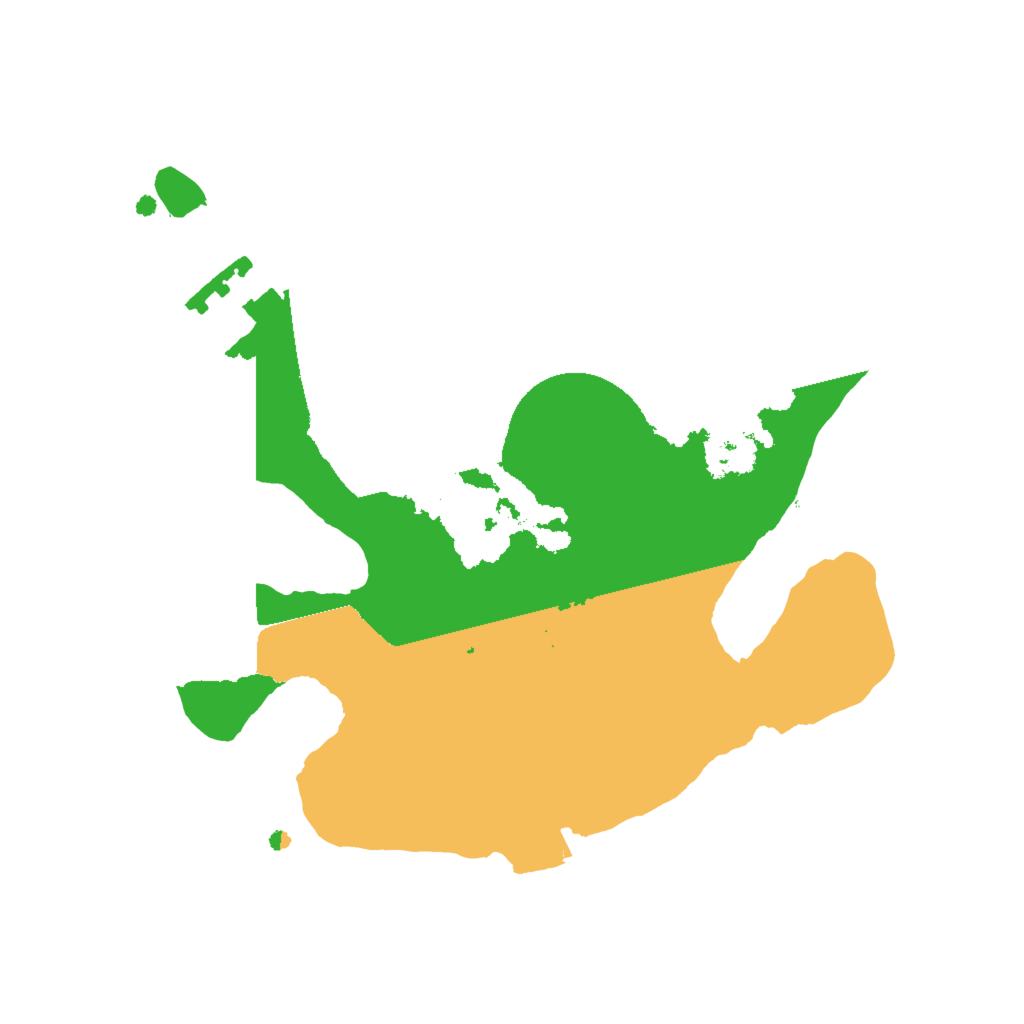 Biome Rust Map: Procedural Map, Size: 2000, Seed: 117072