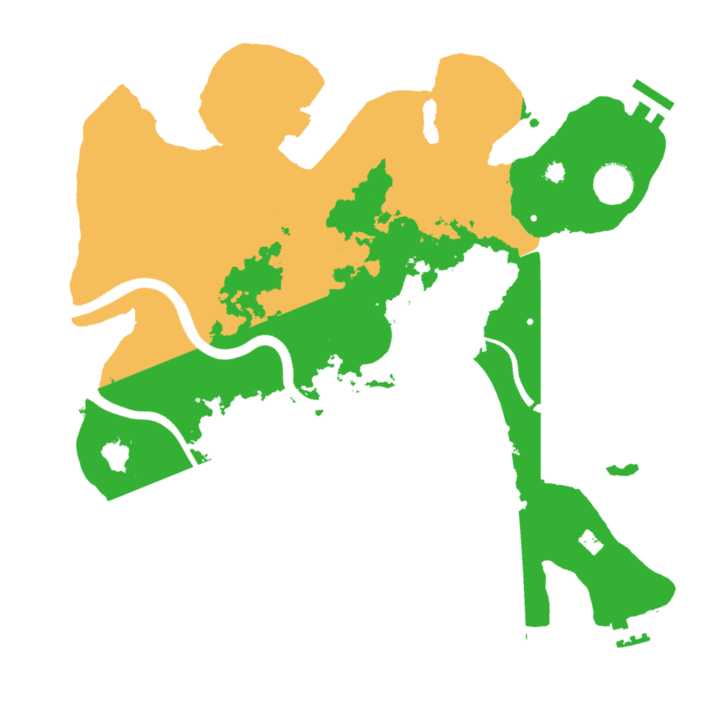 Biome Rust Map: Procedural Map, Size: 3250, Seed: 39099668