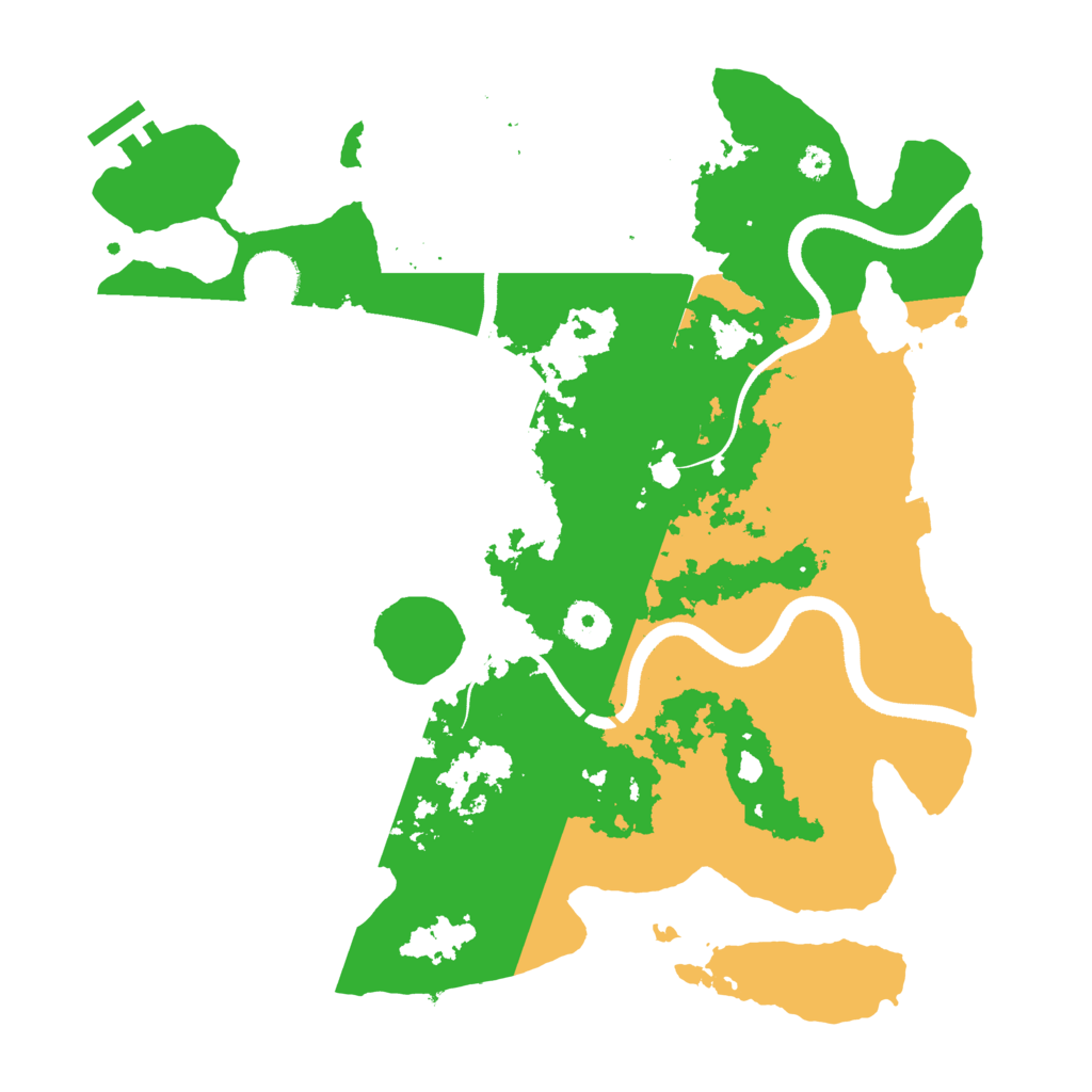 Biome Rust Map: Procedural Map, Size: 3500, Seed: 1060147496