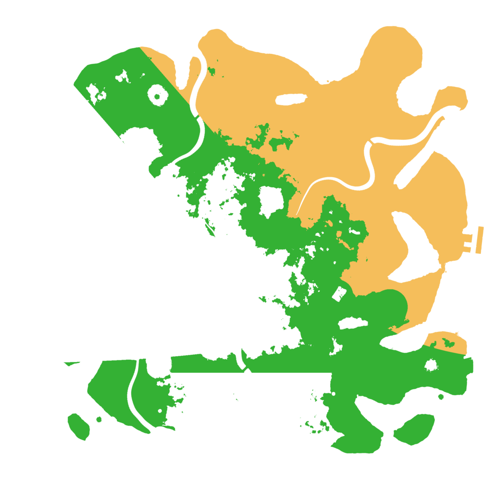 Biome Rust Map: Procedural Map, Size: 3700, Seed: 364735583